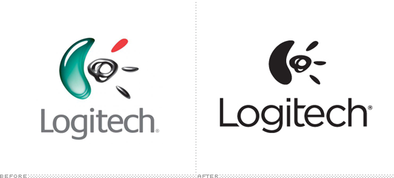 Logitech Logo, Before and After