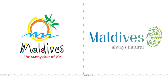 Maldives Logo, Before and After