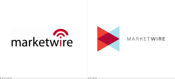 Marketwire Logo, Before and After