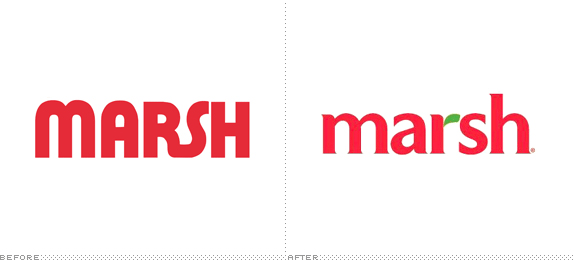 Marsh Logo, Before and After