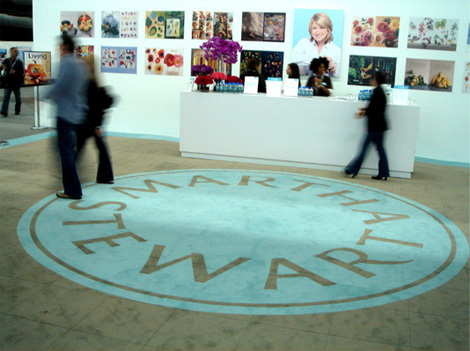 Martha Stewart Logo on the Floor