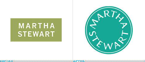Martha Stewart Logo, Before and After