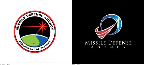 Missile Defense Agency Logo, Before and After