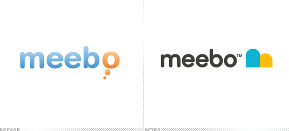 Meebo Logo, Before and After