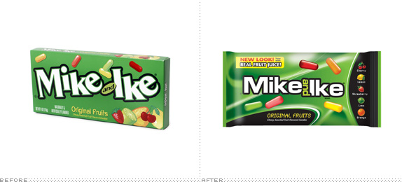 Mike and Ike Logo, Before and After