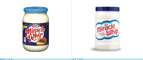 Miracle Whip Packaging, Before and After