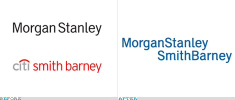 Morgan Stanley Smith Barney Logo, Before and After