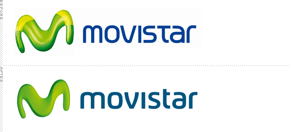 Movistar Logo, Before and After