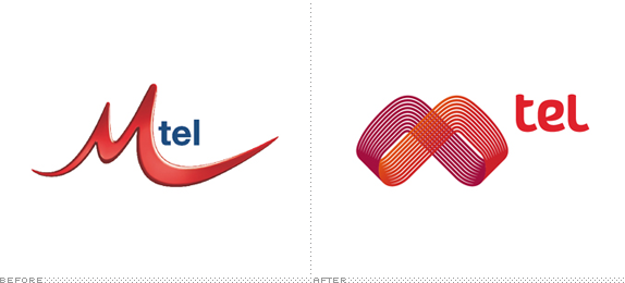 Mtel Logo, Before and After