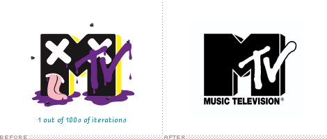 MTV International Logo, Before and After