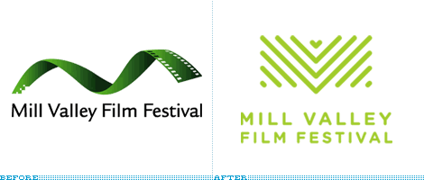 Mill Valley Film Festival Logo, Before and After