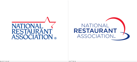 National Restaurant Association Logo, Before and After