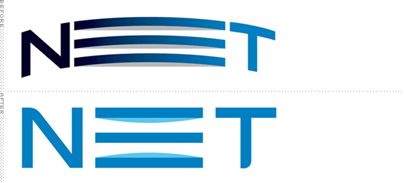 NET Logo, Before and After