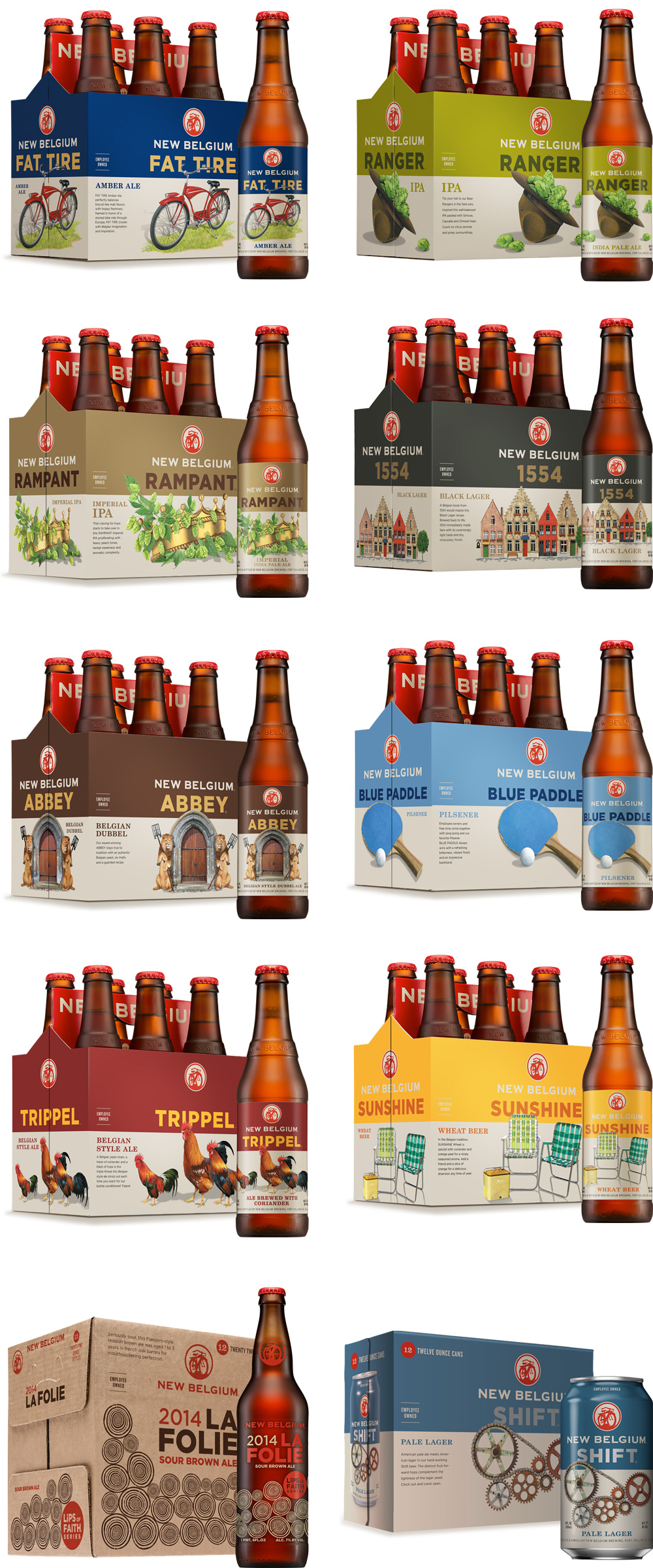 New Packaging for New Belgium by Hatch Design