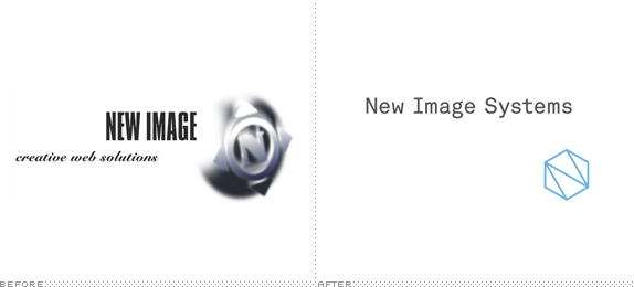 New Image Systems Logo, Before and After