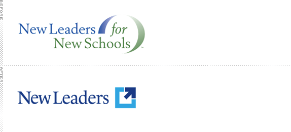 New Leaders Logo, Before and After