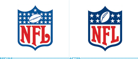 NFL Logo, Before and After