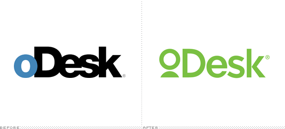 oDesk Logo, Before and After