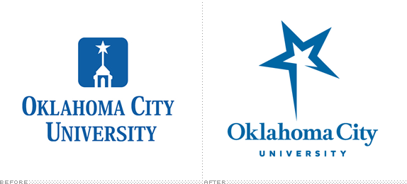 Oklahoma City University Logo, Before and After