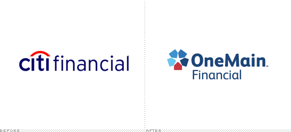 OneMain Financial Logo, Before and After