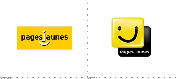 PagesJaunes Logo, Before and After