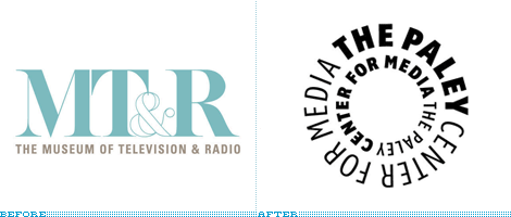 The Paley Center for Media Logo, Before and After