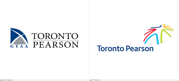 Toronto Pearson International Airport Logo, Before and After