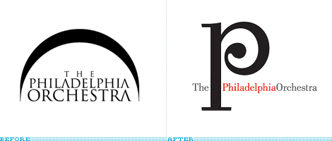 Philadelphia Orchestra Logo, Before and After