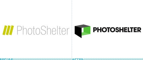 Photoshelter Logo, Before and After