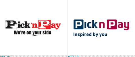 Pick n Pay Logo, Before and After
