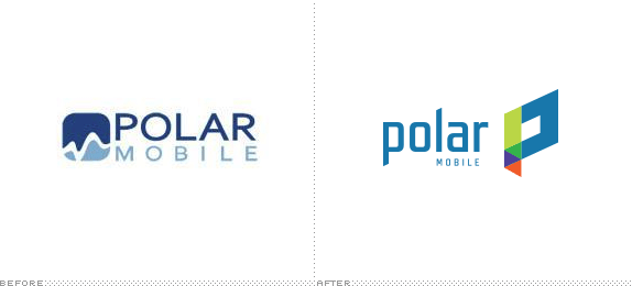 Polar Mobile Logo, Before and After