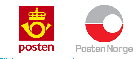 Posten Logo, Before and After