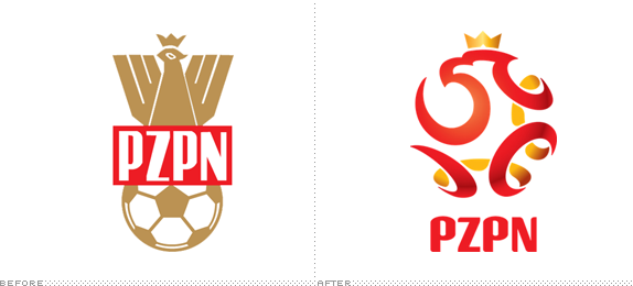 PZPN Logo, Before and After