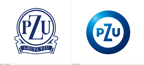 PZU Logo, Before and After