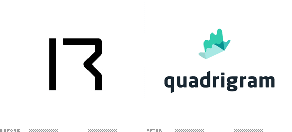 Quadrigam Logo, Before and After