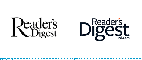 Reader's Digest Logo, Before and After