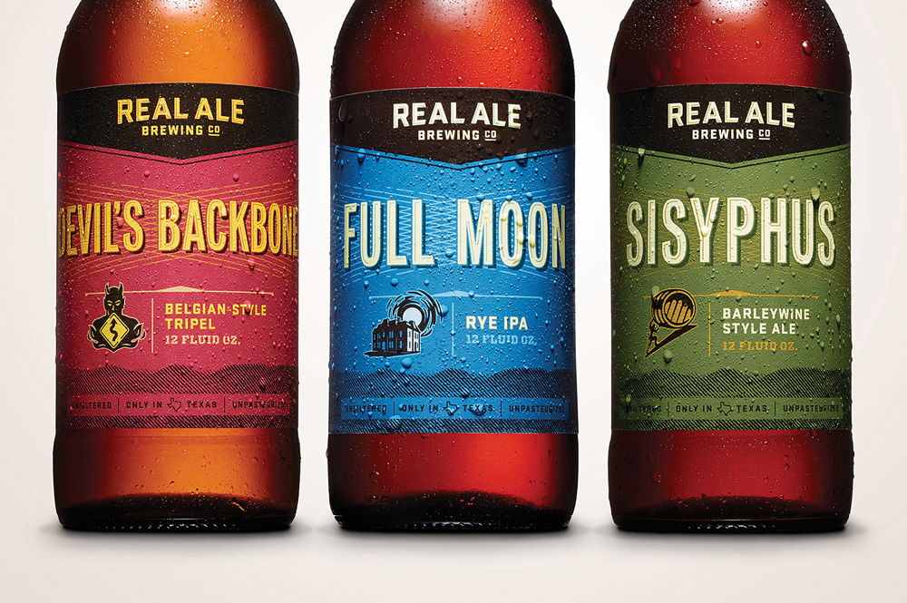 New Logo, Identity, and Packaging for Real Ale Brewing Co. by The Butler Bros.