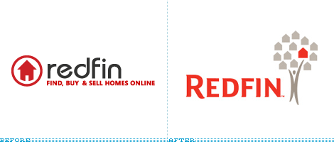 Redfin Logo, Before and After