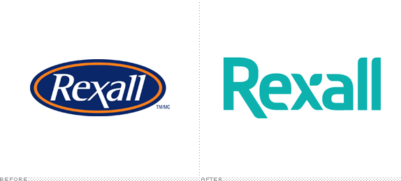 Rexall Logo, Before and After