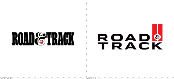 Road & Track Logo, Before and After