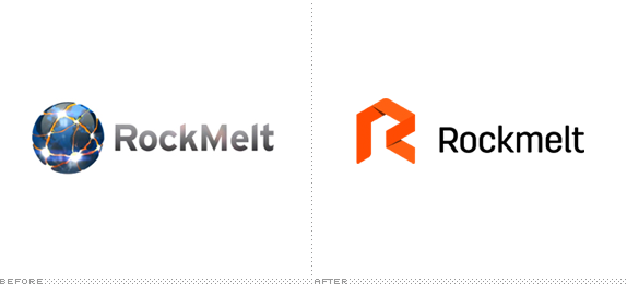 Rockmelt Logo, Before and After