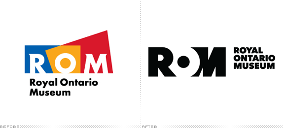 Royal Ontario Museum Logo, Before and After