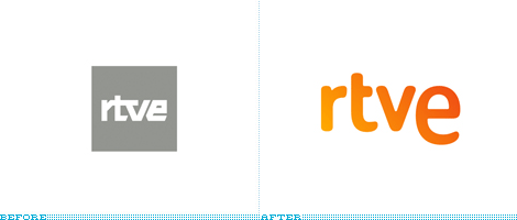 RTVE Logo, Before and After