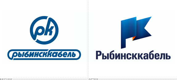 Rybinskkabel Logo, Before and After