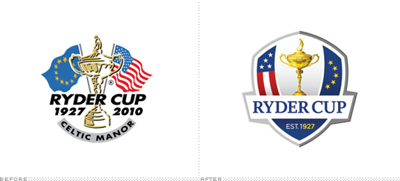 Ryder Cup Logo, Before and After