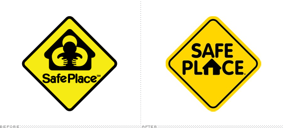 Safe Place Logo, Before and After