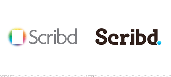 Scribd Logo, Before and After