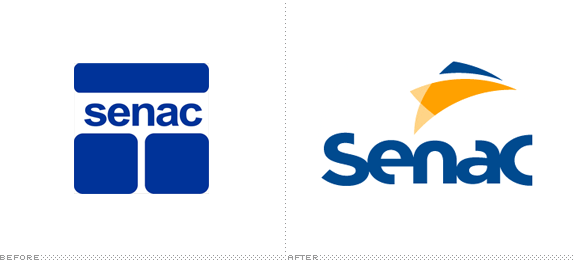 Senac Logo, Before and After