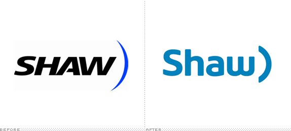 Shaw Logo, Before and After