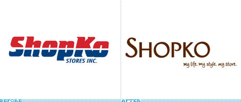 Shopko Logo, Before and After
